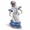 Lladro - Juanita Flamenco Dancer Girl Blue Figurine