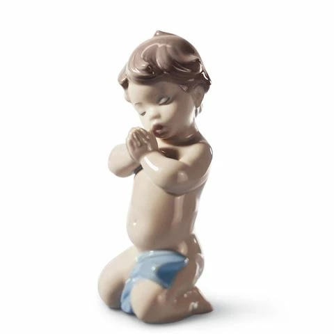 Lladro - A Child's Prayer Boy Figurine