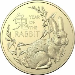 Royal Australian Mint RA Mint - 2023 Year Of The Rabbit $1 Uncirc. Coin Set 2pce