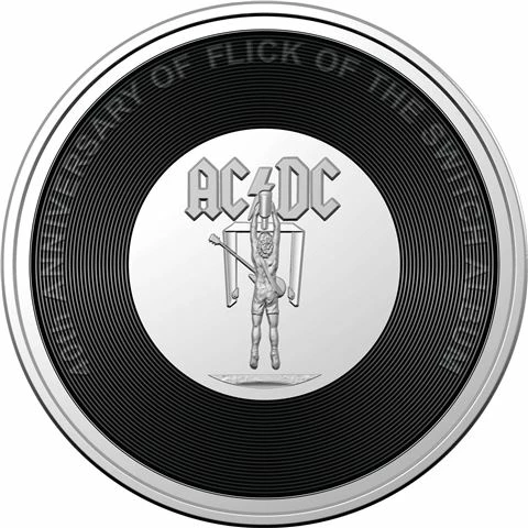 Royal Australian Mint RA Mint - AC/DC 40th Anniv. Flick Of The Switch 20c Un. Coin