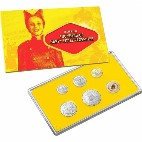 Royal Australian Mint RA Mint - 2023 Uncirculated Coin Set 6pce 100 Years Of Vegemite