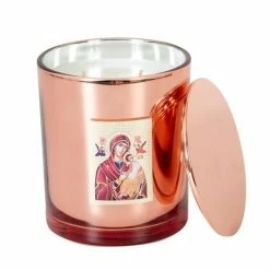 Candle Bar - Rose Gold Icon Candle - Holy Mother & Child Livani