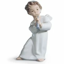 Lladro - Angel With Flute Figurine