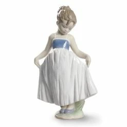 Lladro - Look At My Dress Girl Figurine