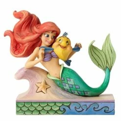 Disney - Ariel With Flounder Figurine