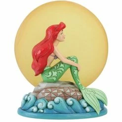 Disney - Ariel Sitting On A Rock By The Moon Figurine