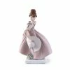 Lladro - Straw Hat In The Wind Girl Figurine