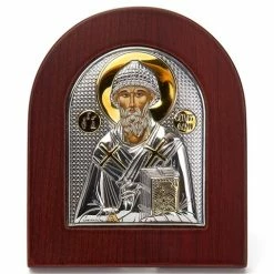 Clarte Icon - Silver Axion St Spyridon W/Gold Accents Large