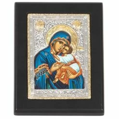 Clarte Icon - Holy Virgin Mary Kissing Lovingly 11x14cm