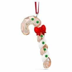 Swarovski Crystal Swarovski - Holiday Cheers Gingerbread Candy Cane Ornament