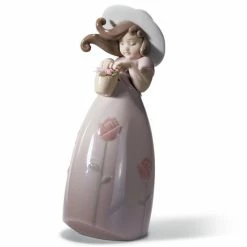 Lladro - Little Rose Girl Figurine